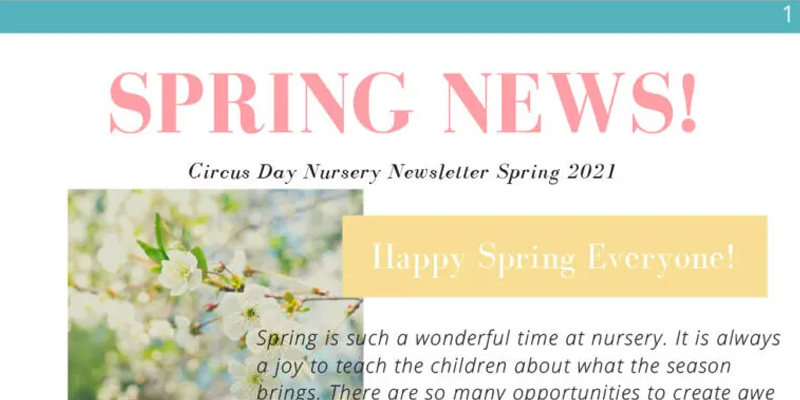 Spring is such a wonderful time at the nursery.  It is always such a joy to teach the children about what the season brings.